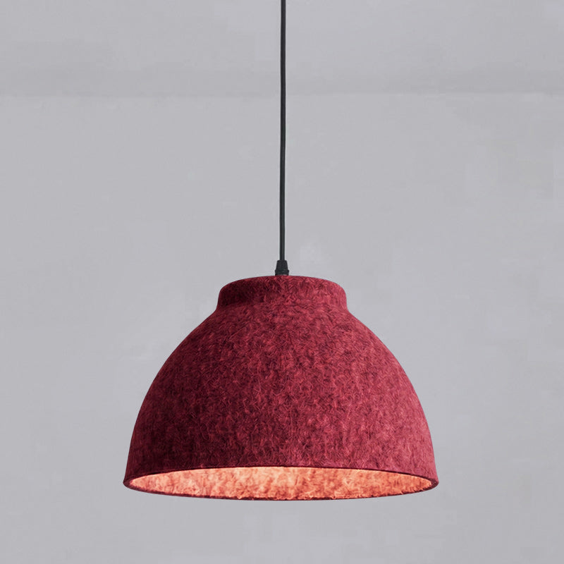 Bowl-Shaped Acoustic Felt Pendant Lamp