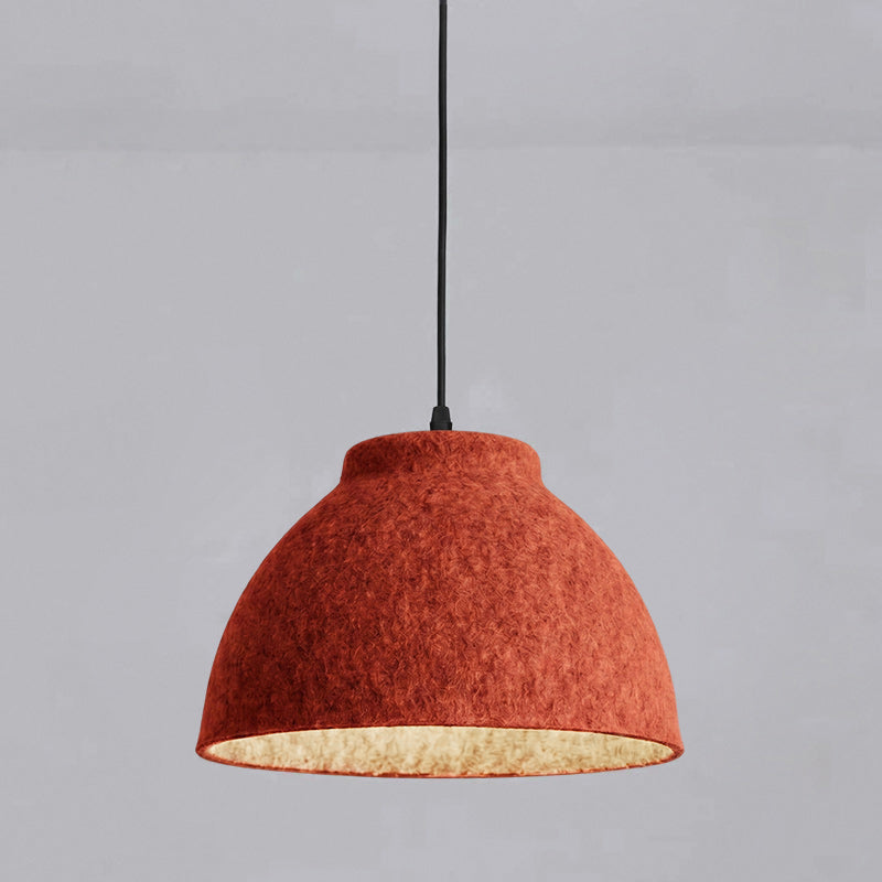 Bowl-Shaped Acoustic Felt Pendant Lamp