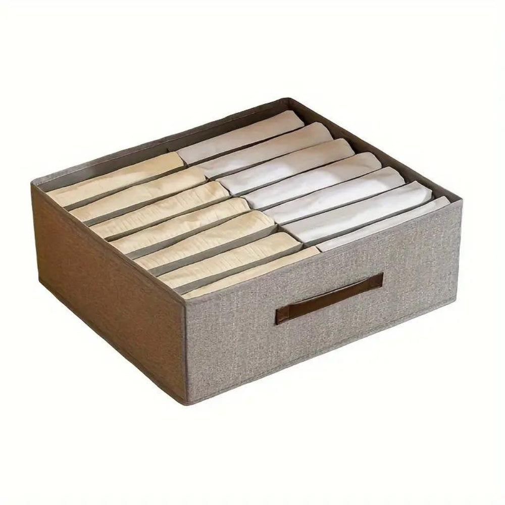 TextilOrdnung: Storage Box Gray – decorative, durable & versatile for clothing, underwear & household items