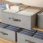 TextilOrdnung: Storage Box Gray – decorative, durable & versatile for clothing, underwear & household items