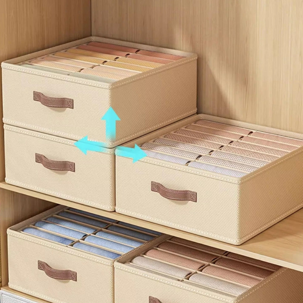 TextilOrdnung: Storage Box Gray – decorative, durable & versatile for clothing, underwear & household items
