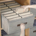 TextilOrdnung: Storage Box Gray – decorative, durable & versatile for clothing, underwear & household items
