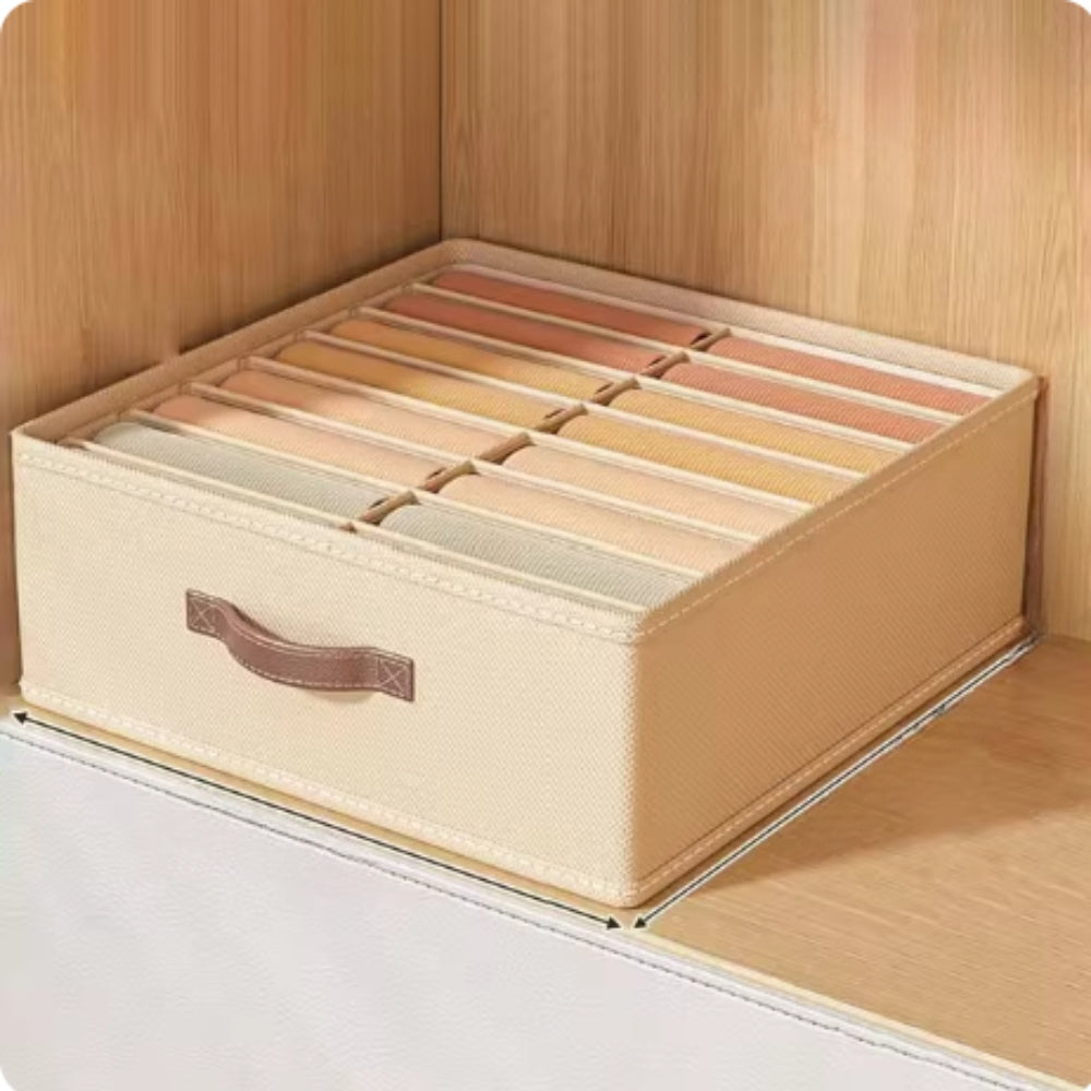 TextilOrdnung: Storage Box Gray – decorative, durable & versatile for clothing, underwear & household items