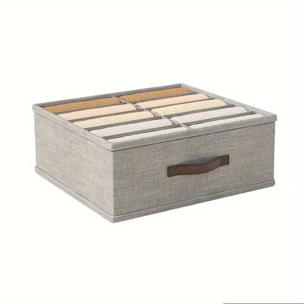 TextilOrdnung: Storage Box Gray – decorative, durable & versatile for clothing, underwear & household items