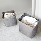 TextileMagic: collapsible fabric laundry basket with handles – lightweight, decorative & practical for bedrooms & bathrooms