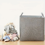 TextileMagic: collapsible fabric laundry basket with handles – lightweight, decorative & practical for bedrooms & bathrooms
