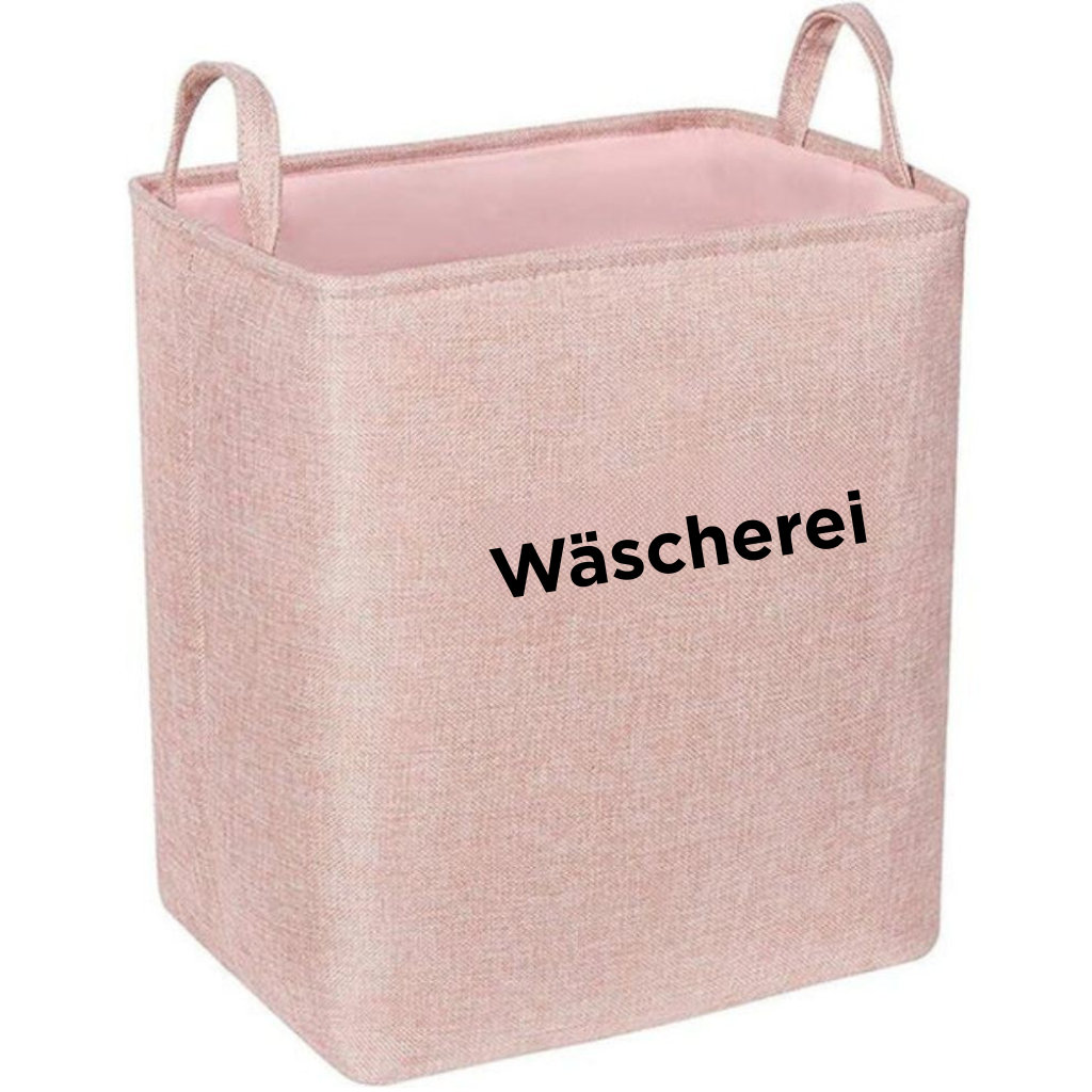 TextileMagic: collapsible fabric laundry basket with handles – lightweight, decorative & practical for bedrooms & bathrooms