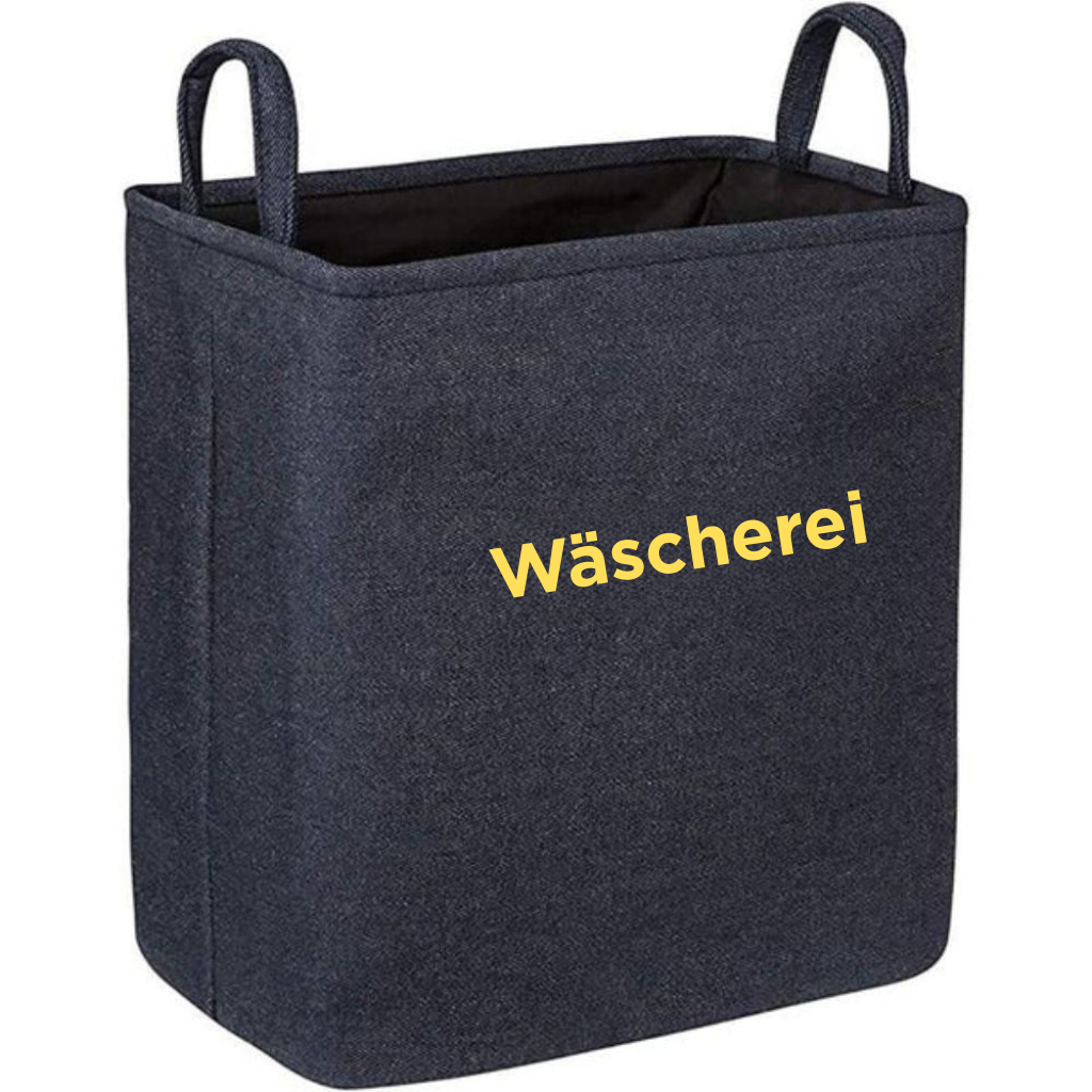 TextileMagic: collapsible fabric laundry basket with handles – lightweight, decorative & practical for bedrooms & bathrooms
