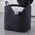 TextileMagic: collapsible fabric laundry basket with handles – lightweight, decorative & practical for bedrooms & bathrooms