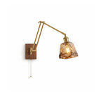 Layered Disc & Ring Wall Sconce with Adjustable Arm