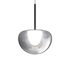 Tinted Glass Diffuser Pendant Light, Smoke or Amber