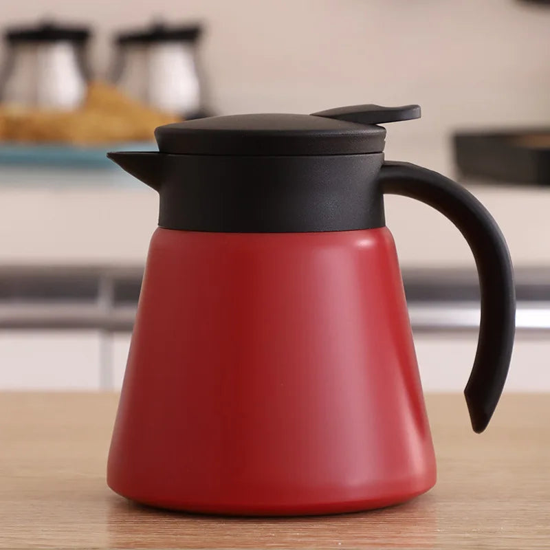 Insulated Coffee Carafe, 680ml Capacity, 304 Stainless Steel, Double-Wall Vacuum Insulation