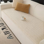 Thick Plush Sofa Cover - Soft Non-Slip Couch Slipcover for Dogs, Machine Washable Microfiber Protection