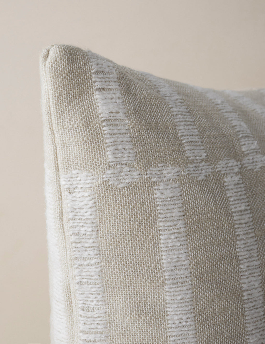 Tessera Throw Pillow | Offset Stripe Motif, Modern Design