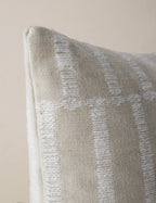 Tessera Throw Pillow | Offset Stripe Motif, Modern Design