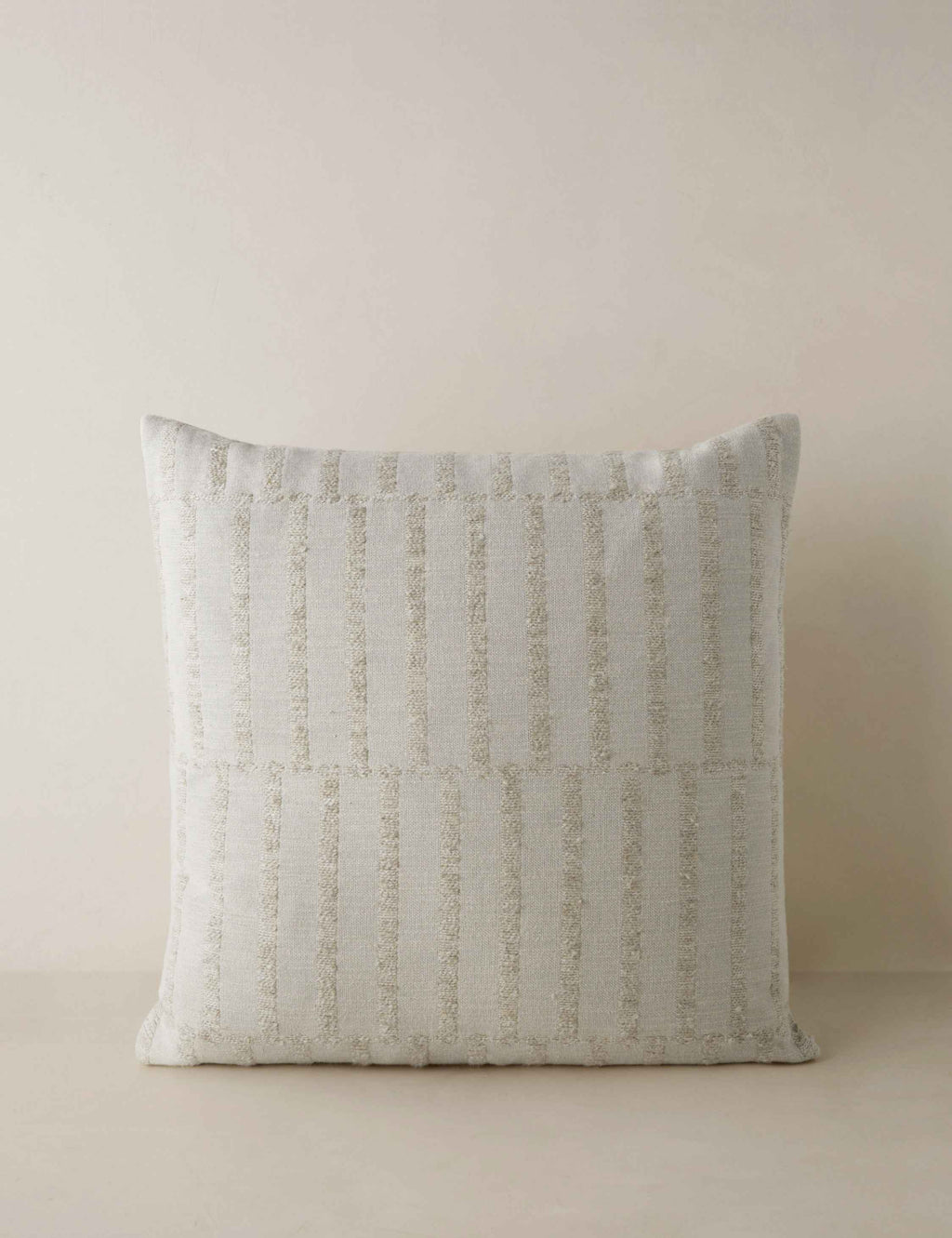 Tessera Throw Pillow | Offset Stripe Motif, Modern Design