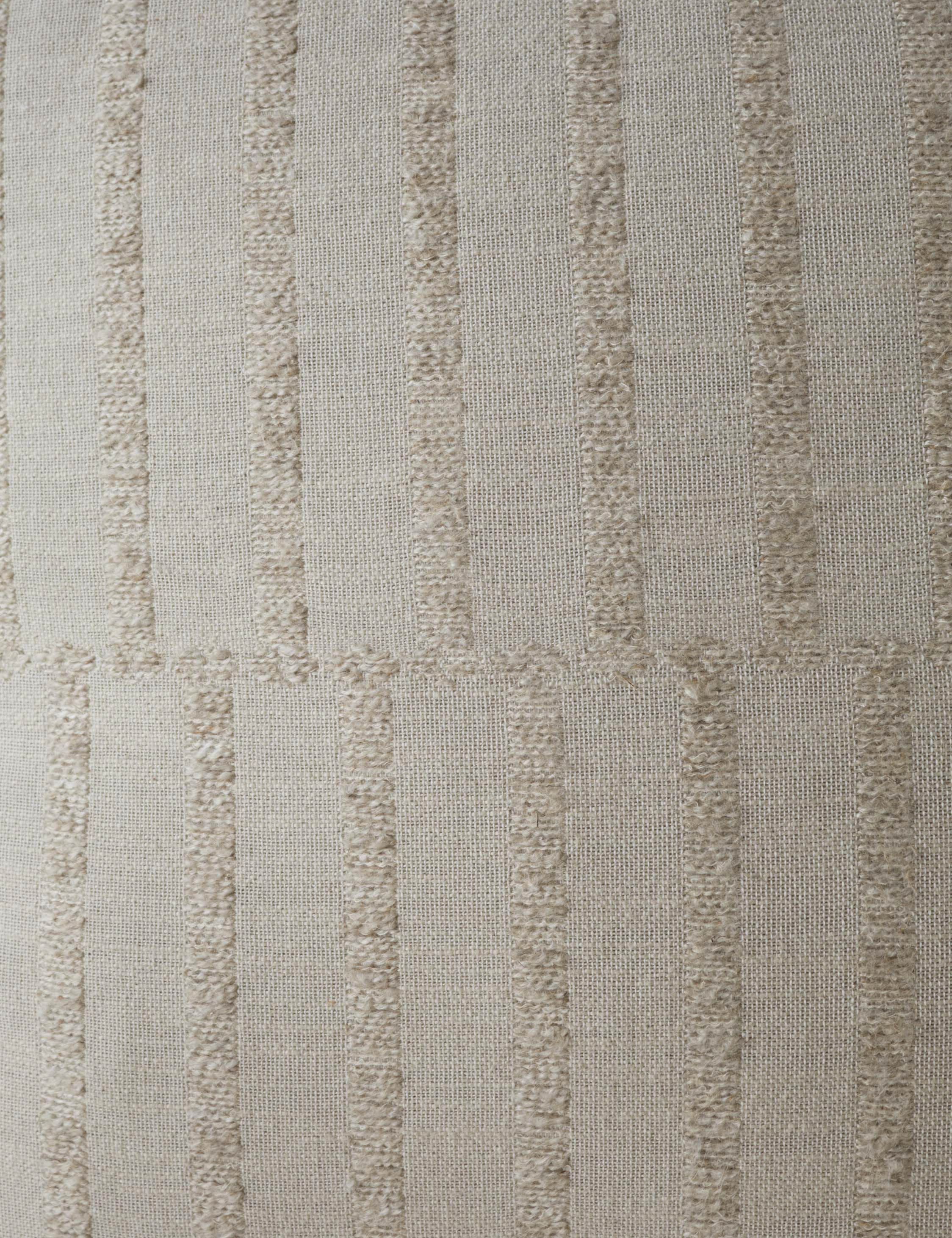 Tessera Throw Pillow | Offset Stripe Motif, Modern Design
