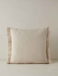 Talon Indoor/Outdoor Pillow | Chunky Fibers, Generous Fringe