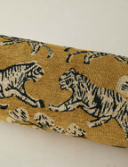 Bristol Bolster Pillow | Hand-Drawn Tiger Jacquard Design