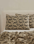 Bamboo Tiger Hemp Sham | Vintage-Inspired, Sustainable Comfort