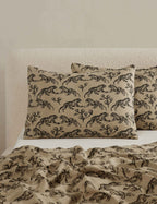 Bamboo Tiger Hemp Sham | Vintage-Inspired, Sustainable Comfort