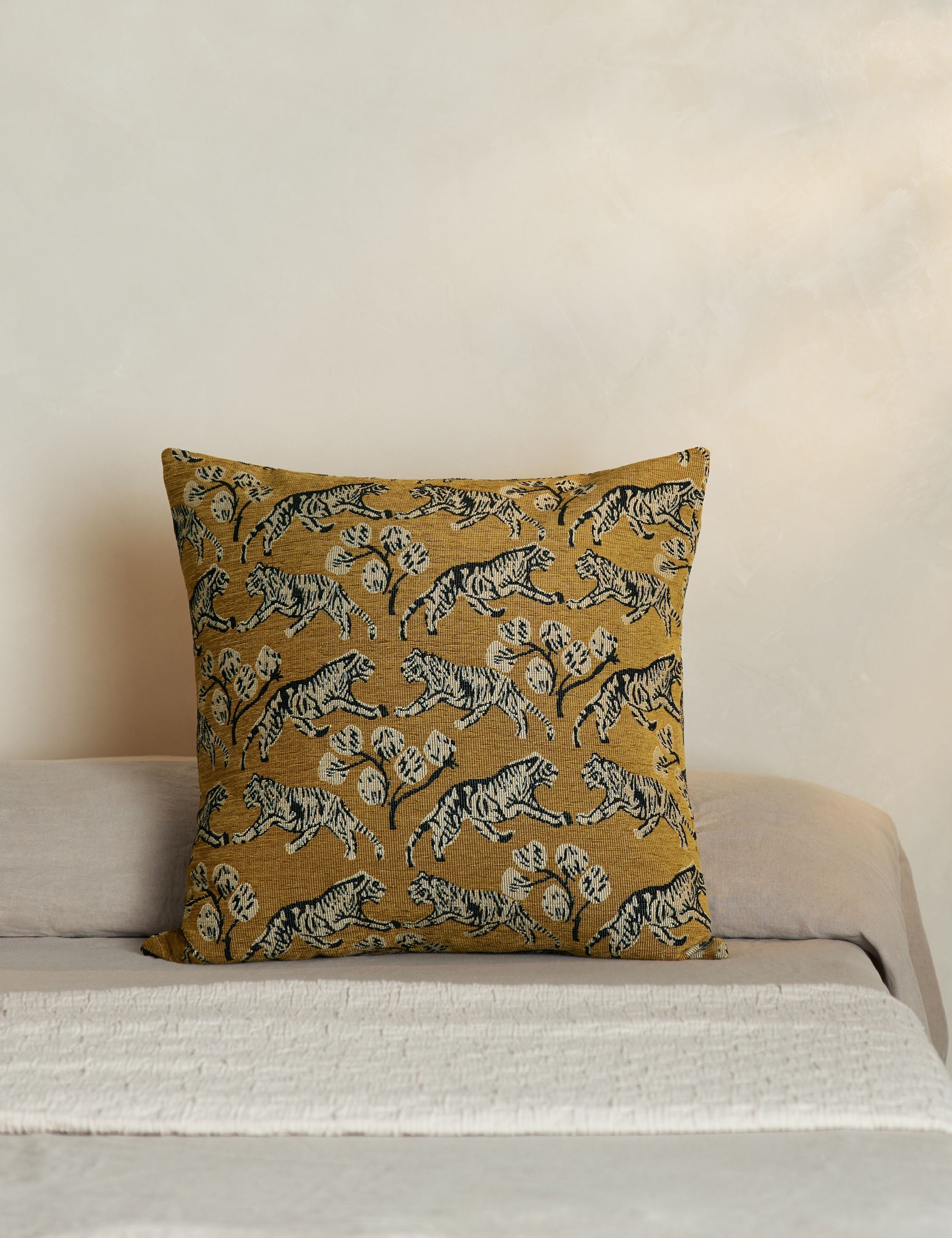 Tigris Jacquard Pillow | Unique Tiger Print, Exclusive Design
