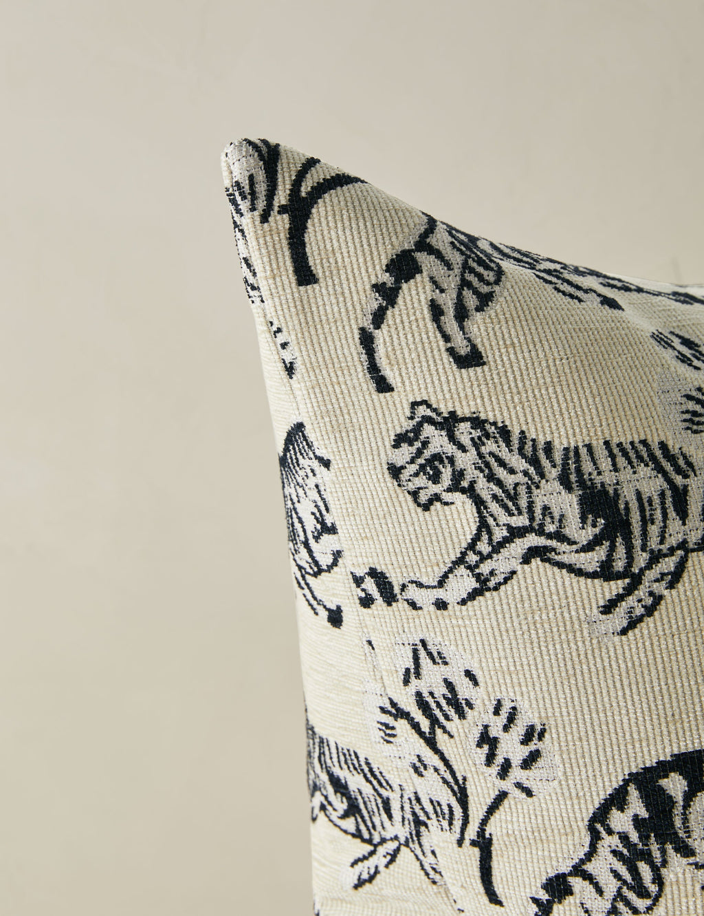 Tigris Jacquard Pillow | Intricate Tiger Print, Exclusive Design