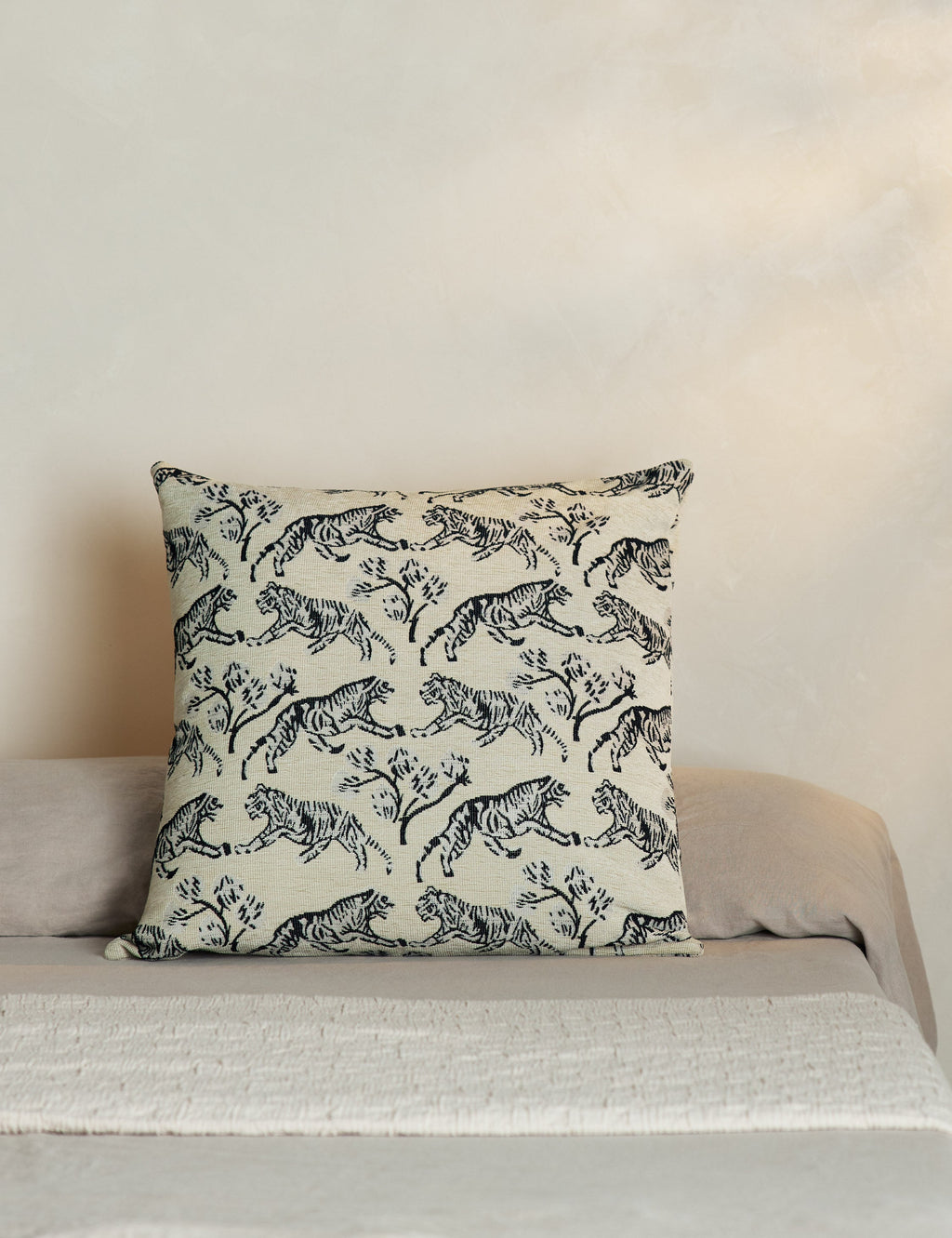 Tigris Jacquard Pillow | Unique Tiger Print, Exclusive Design