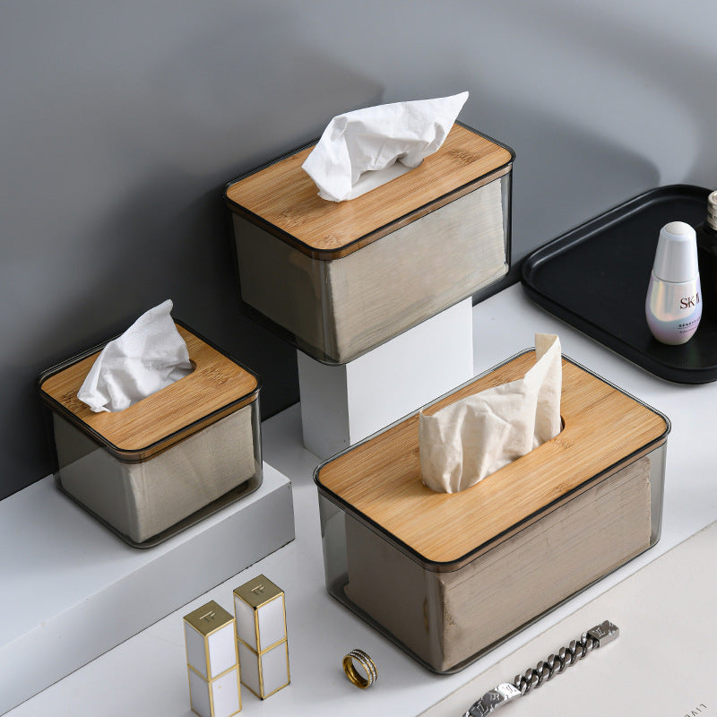 Tissue Holder Plastic Desktop Tissue Storage Organizer
