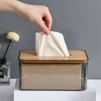 Tissue Holder Plastic Desktop Tissue Storage Organizer