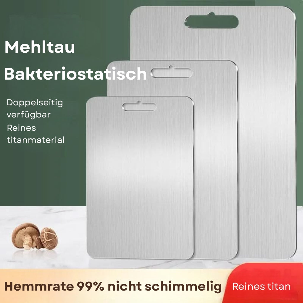TitanClean: Stainless Steel Cutting Board with Antibacterial Surface & Scratch-Resistant Structure – for Hygienic Kitchen Work