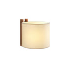 Beech Wood Wall Lamp with Parchment Shade