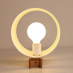 Beech Wood Wall Lamp with Parchment Shade