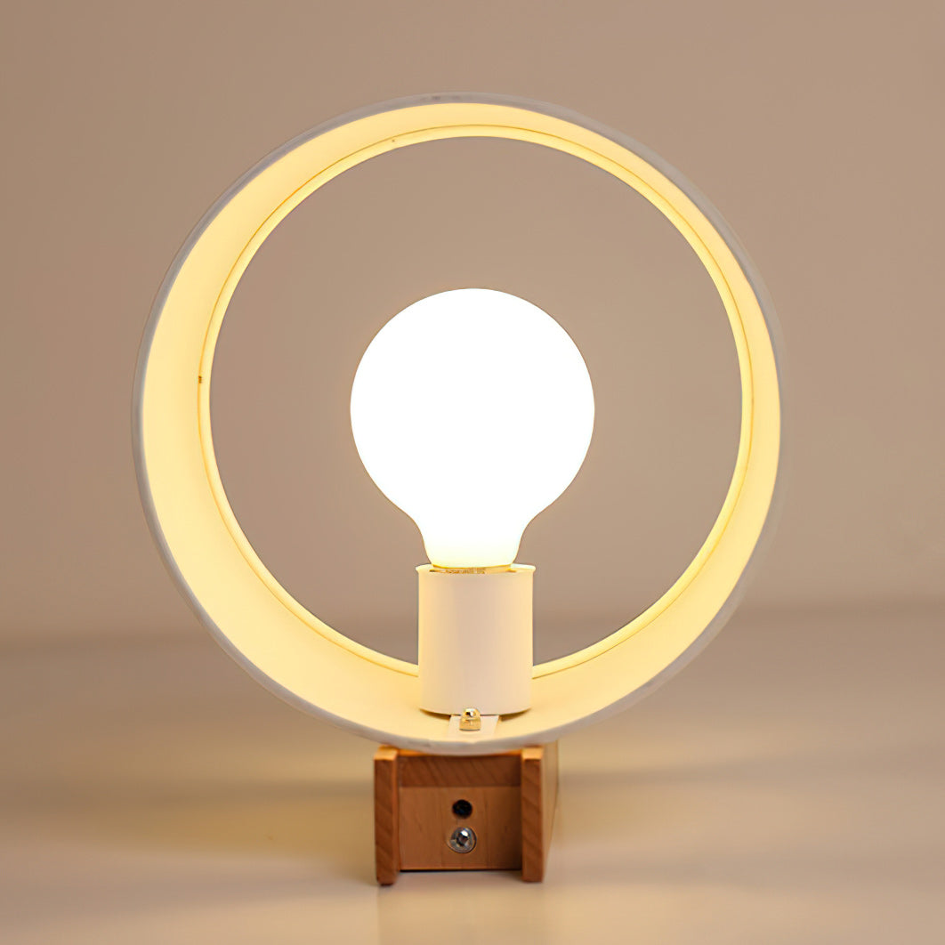 Beech Wood Wall Lamp with Parchment Shade
