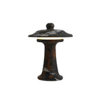 Carved Marble Dome Accent Lamp with Horizontal Glow