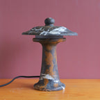 Carved Marble Dome Accent Lamp with Horizontal Glow