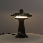 Carved Marble Dome Accent Lamp with Horizontal Glow