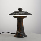 Carved Marble Dome Accent Lamp with Horizontal Glow