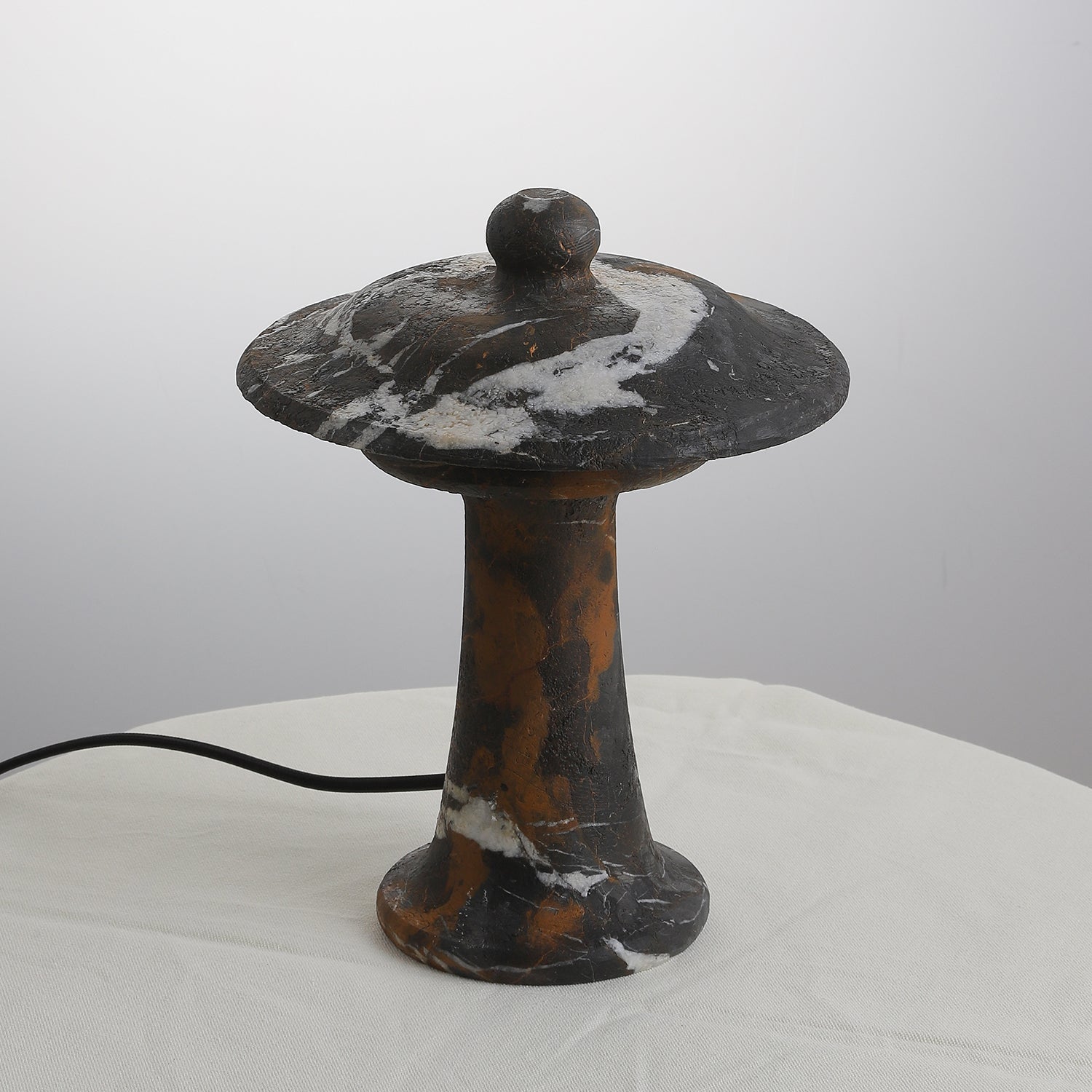 Carved Marble Dome Accent Lamp with Horizontal Glow