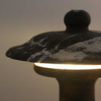 Carved Marble Dome Accent Lamp with Horizontal Glow