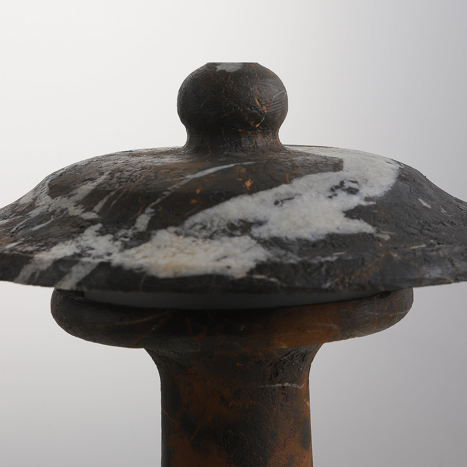 Carved Marble Dome Accent Lamp with Horizontal Glow