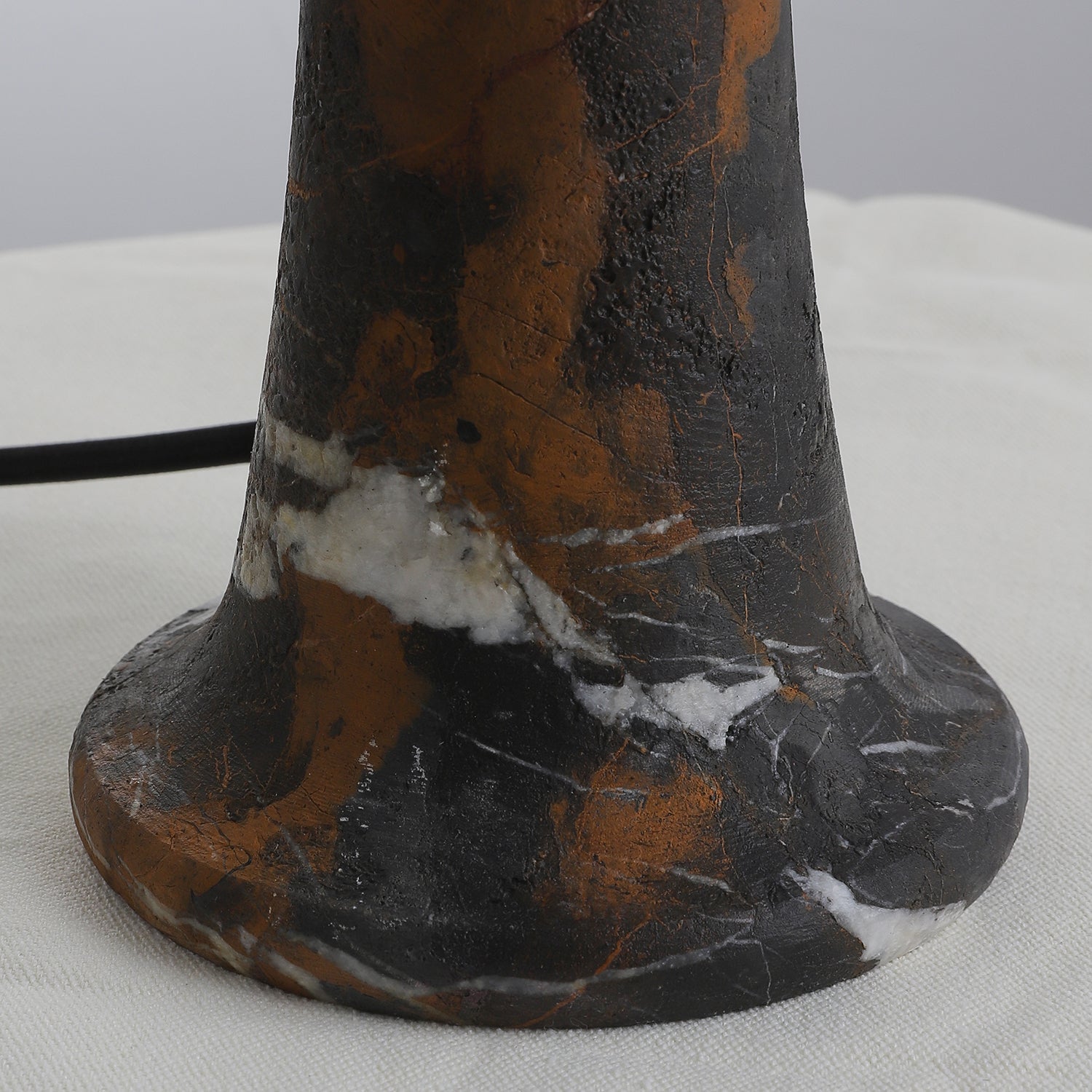 Carved Marble Dome Accent Lamp with Horizontal Glow
