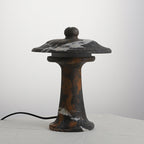 Carved Marble Dome Accent Lamp with Horizontal Glow