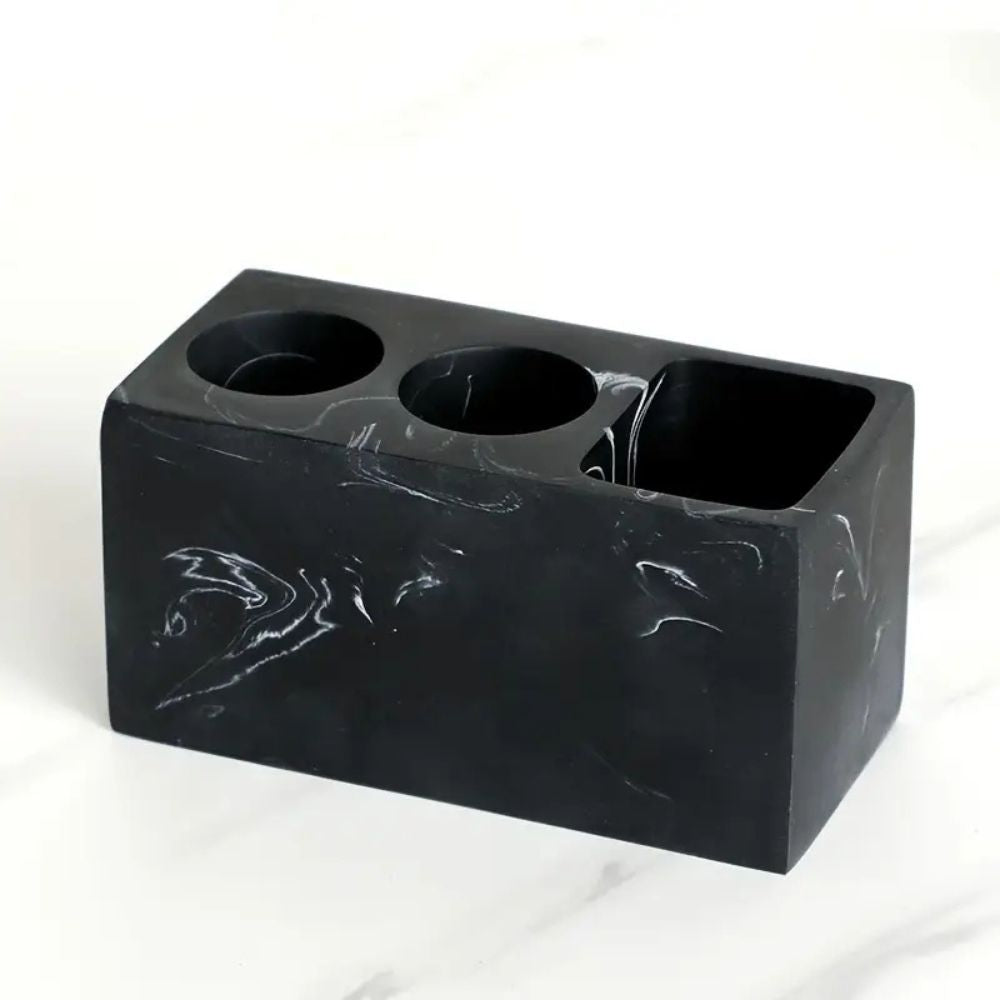 Toothbrush Holder Resin Matte Finish Bathroom Organizer