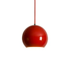 Spherical Aluminum Dome Pendant Light, Mid-Century