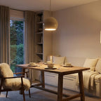 Spherical Aluminum Dome Pendant Light, Mid-Century