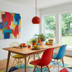 Spherical Aluminum Dome Pendant Light, Mid-Century