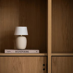 Cordless Petite Ceramic Table Lamp with Touch Shade