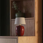 Cordless Petite Ceramic Table Lamp with Touch Shade