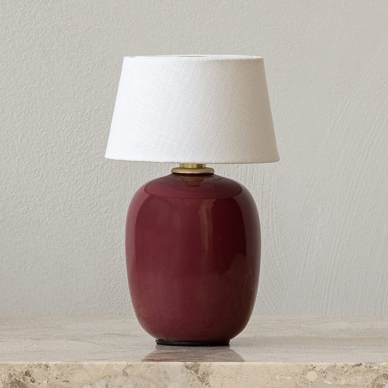 Cordless Petite Ceramic Table Lamp with Touch Shade